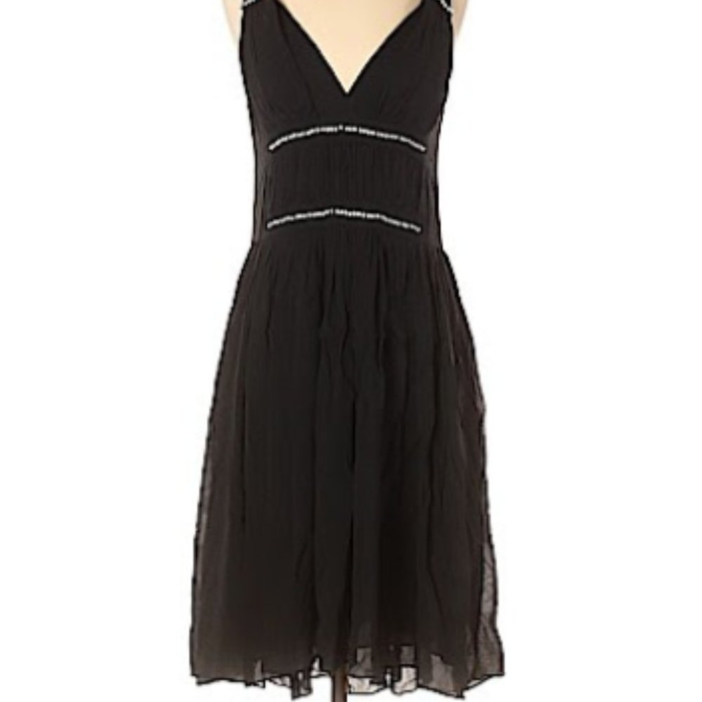 THEORY BLACK MIDI SLEEVELESS DRESS - Picture 4 of 12